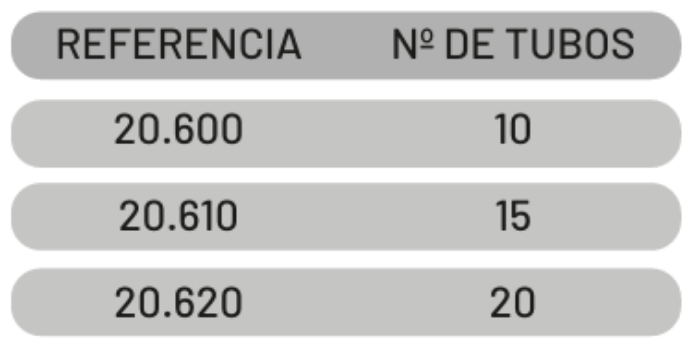 Medidas gradillas tubos inclinados inoxidable Medidas gradillas para tubos inclinados en acero inoxidable