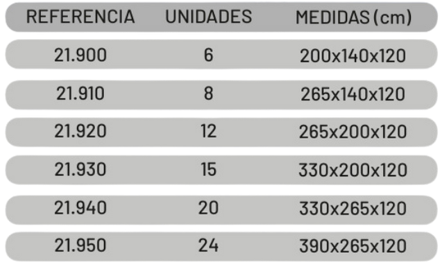 Medidas gradillas biberones Medidas gradillas para biberones